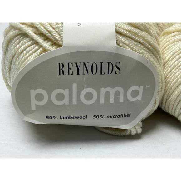 Reynolds PALOMA Yarn Lot of 10 Sand Beige Lambswool Microfiber Blend 50gms Italy - Picture 3 of 6